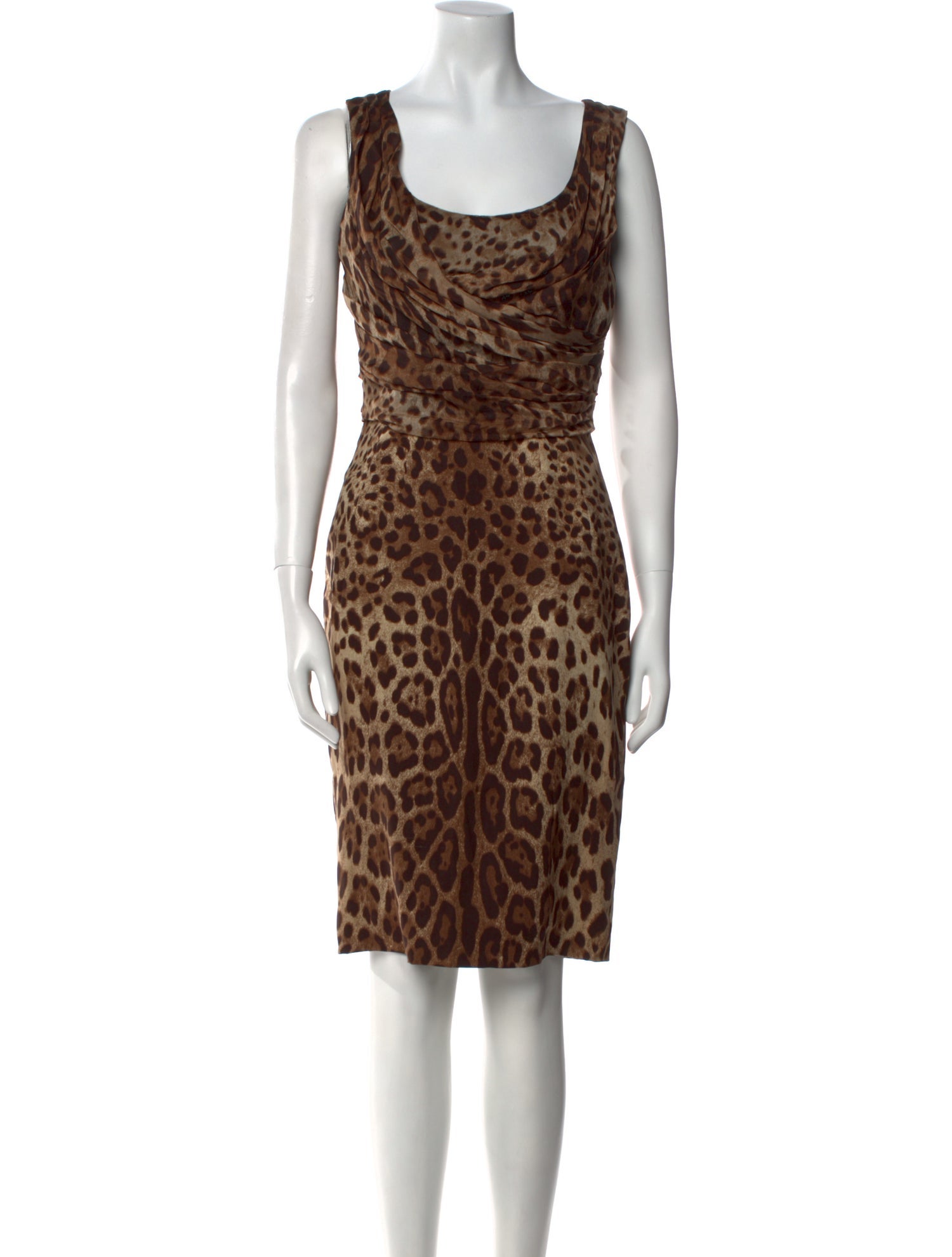 Dolce & Gabbana Silk Knee-Length Dress