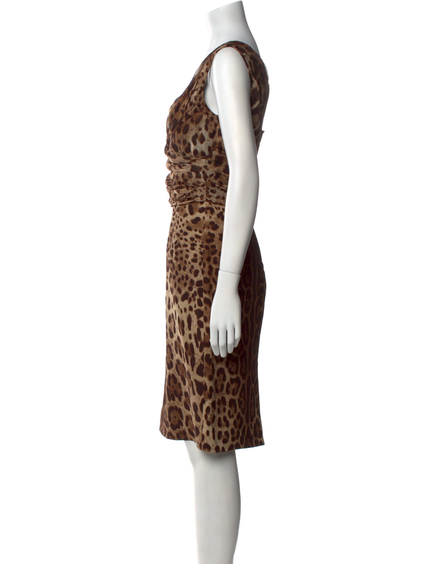 Dolce & Gabbana Silk Knee-Length Dress