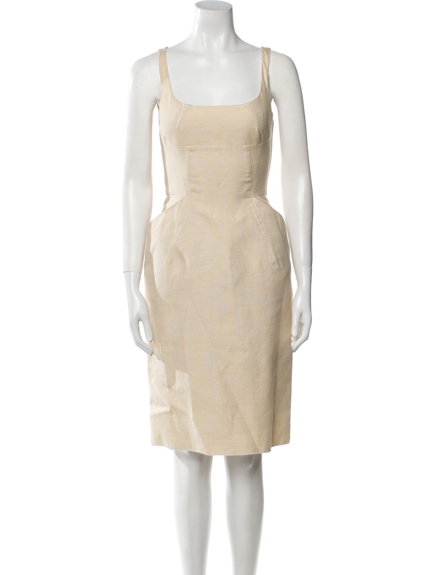Dolce & Gabbana Square Neckline Knee-Length Dress w/ Tags