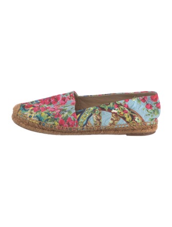 Dolce & Gabbana Carretto Print Canvas Espadrilles