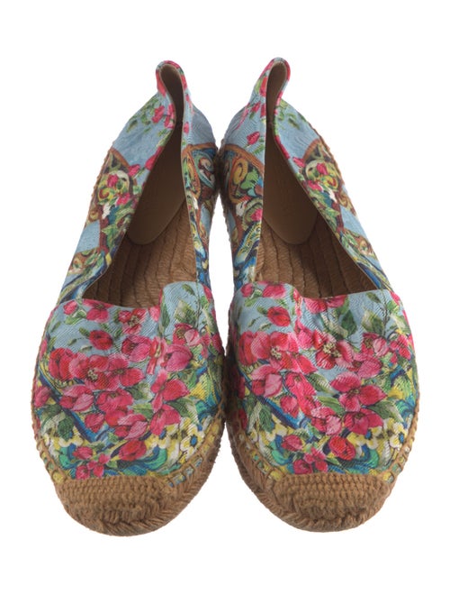 Dolce & Gabbana Carretto Print Canvas Espadrilles