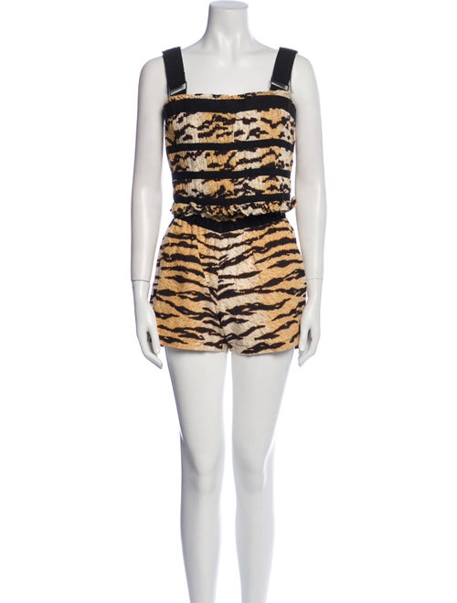 Dolce & Gabbana Animal Print Short Set