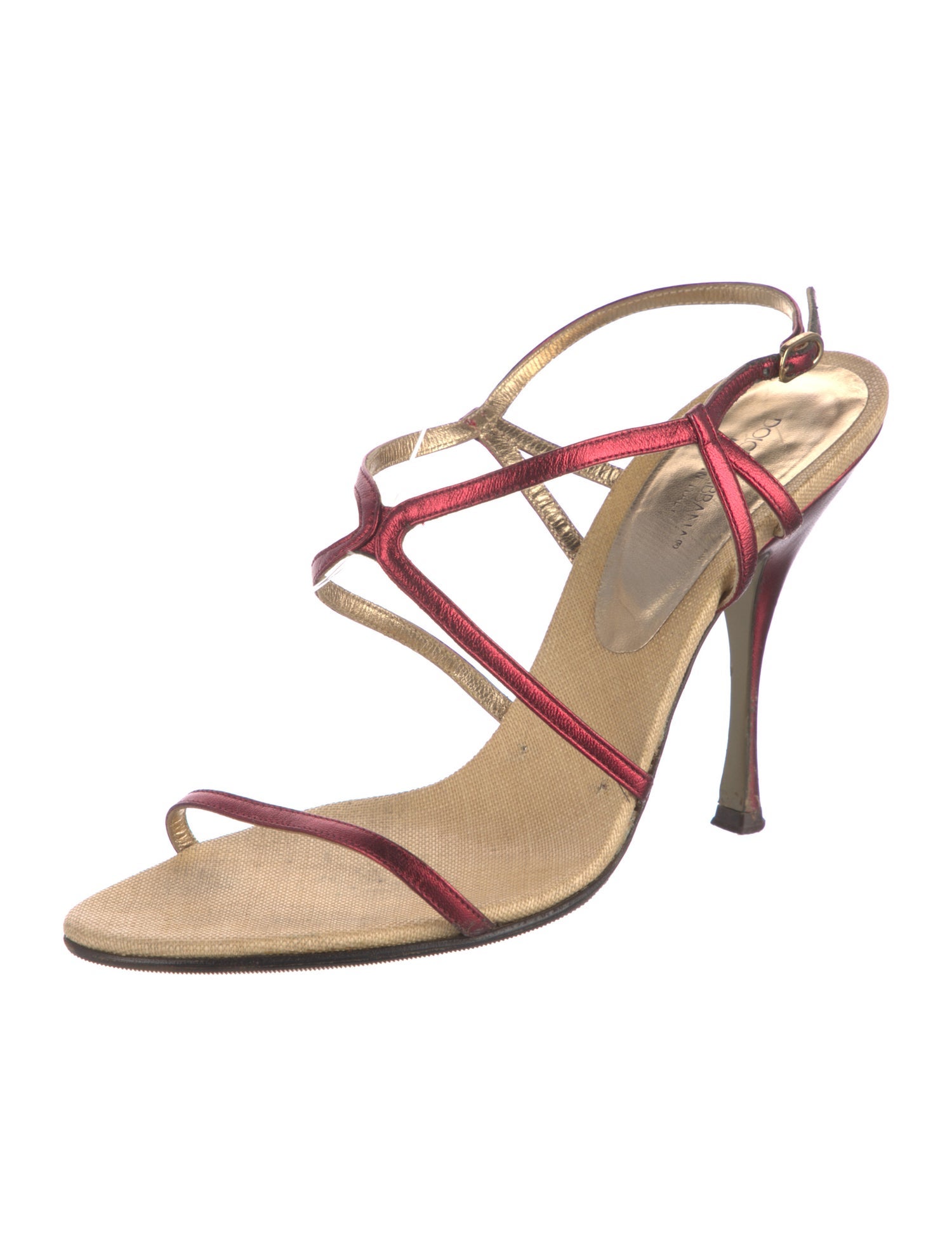 Dolce & Gabbana Leather Slingback Sandals