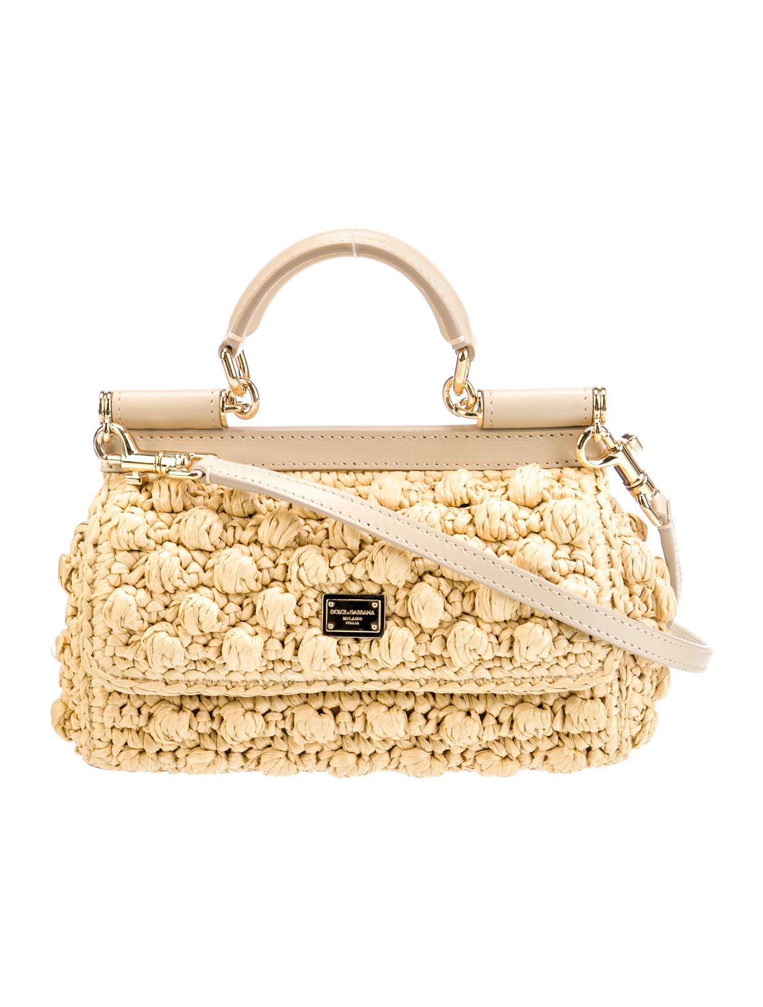 Dolce & Gabbana Raffia Evening Bag