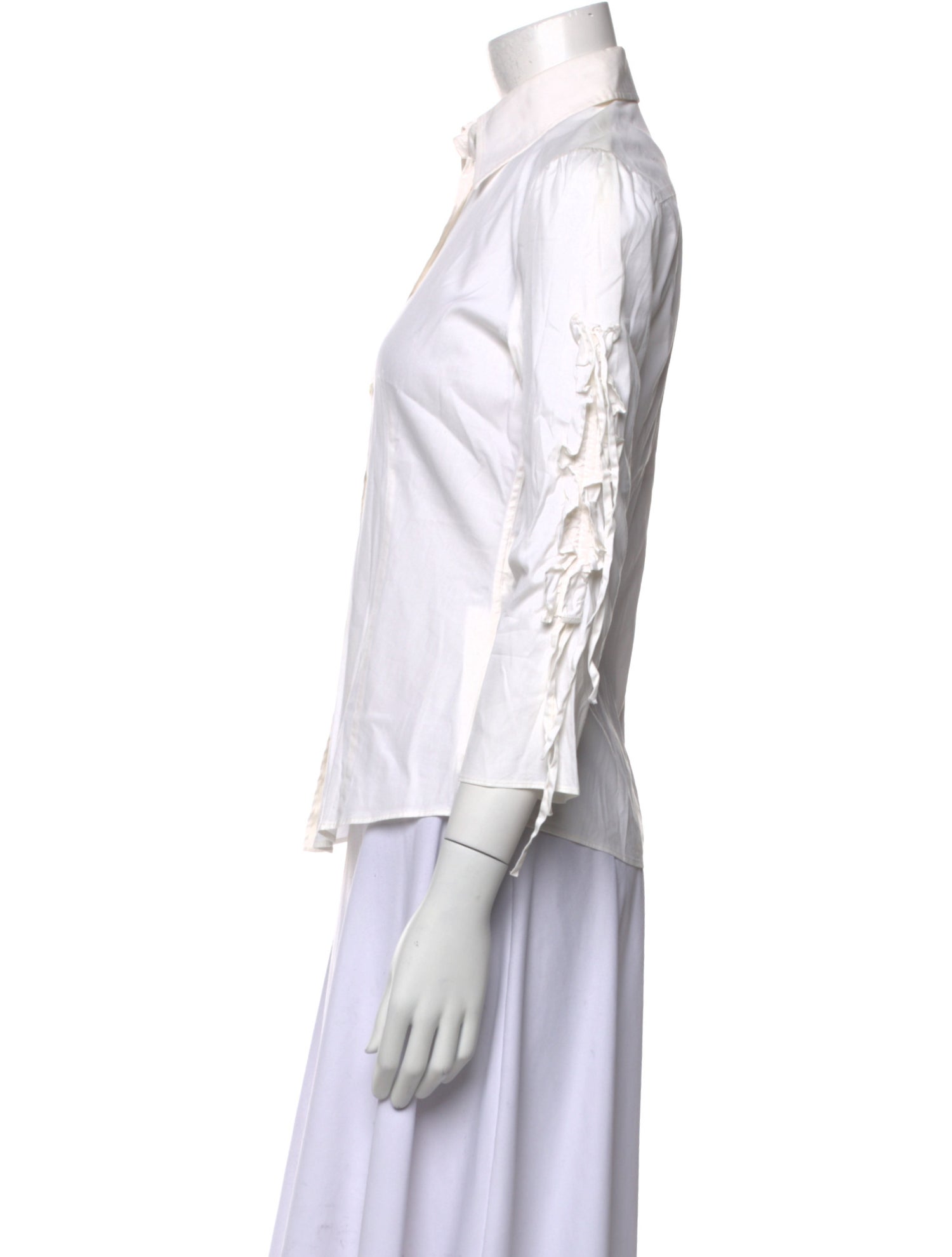 Dolce & Gabbana Vintage Three-Quarter Sleeve Button-Up Top