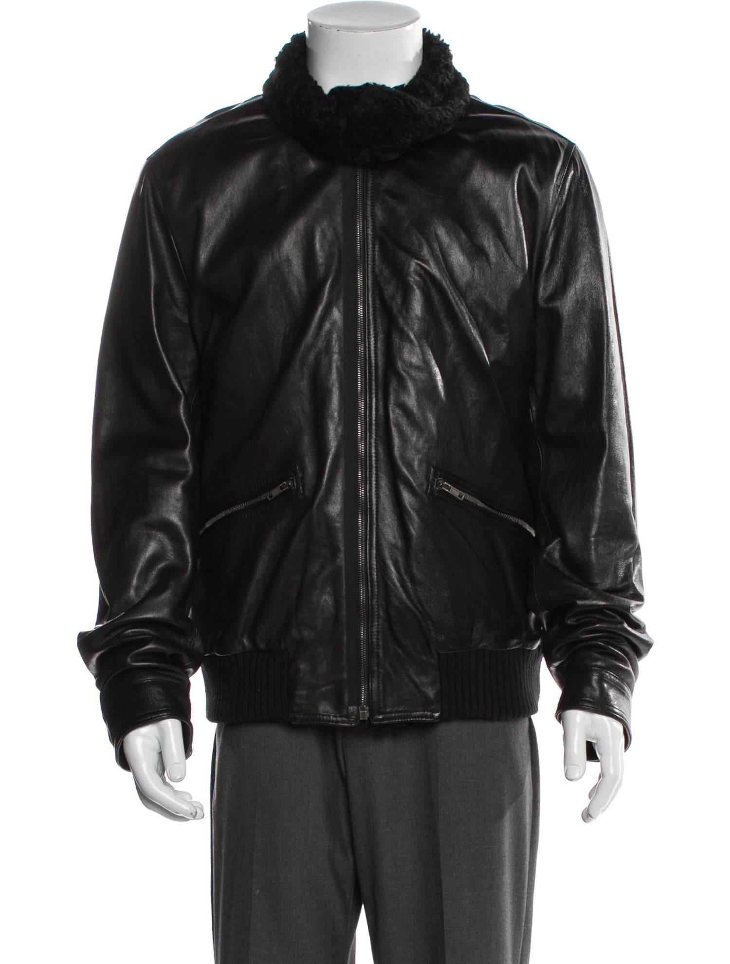Dolce & Gabbana Lambskin Puffer Coat