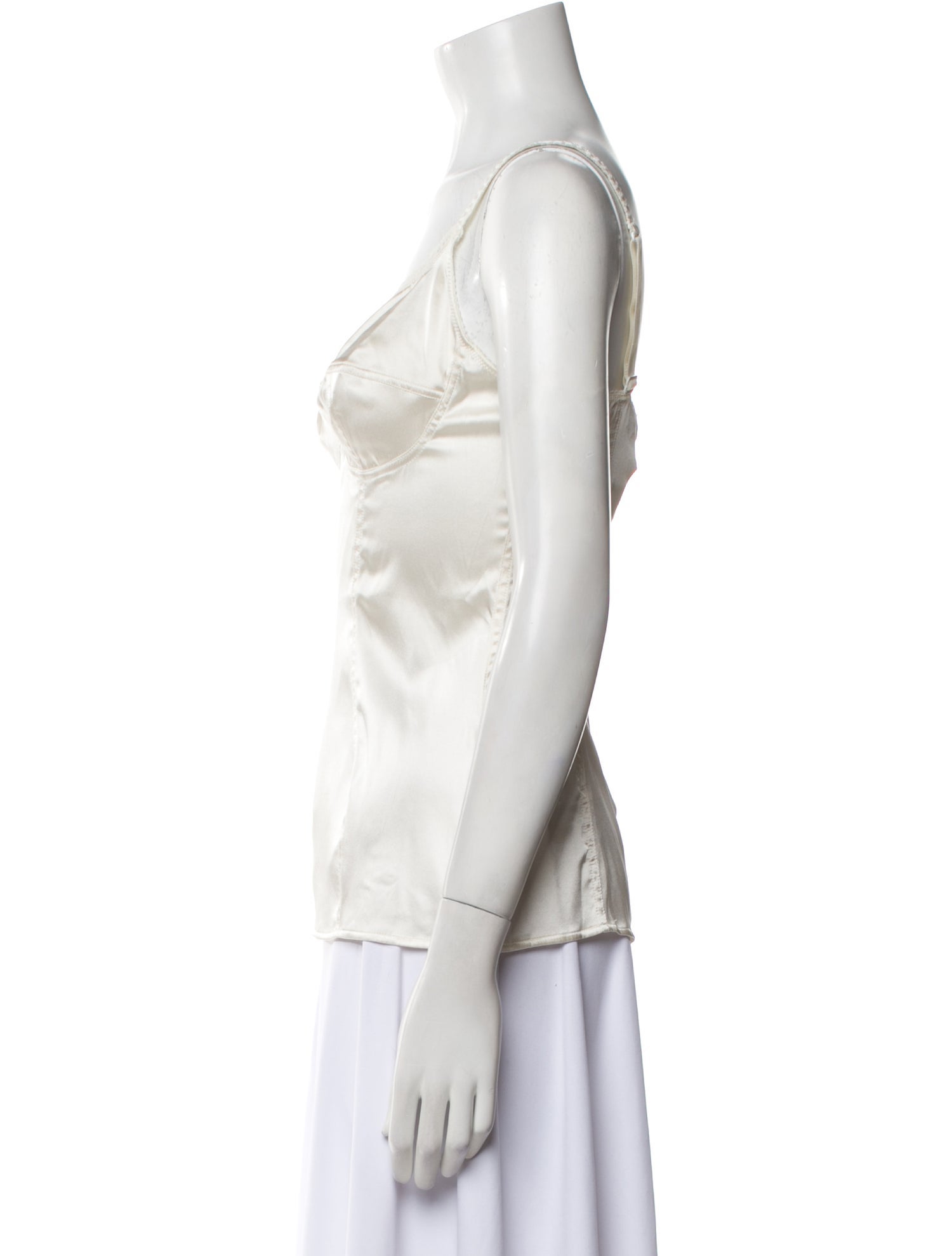 Dolce & Gabbana Silk Square Neckline Top w/ Tags