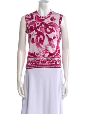 Dolce & Gabbana Silk Printed Top