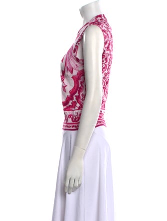Dolce & Gabbana Silk Printed Top