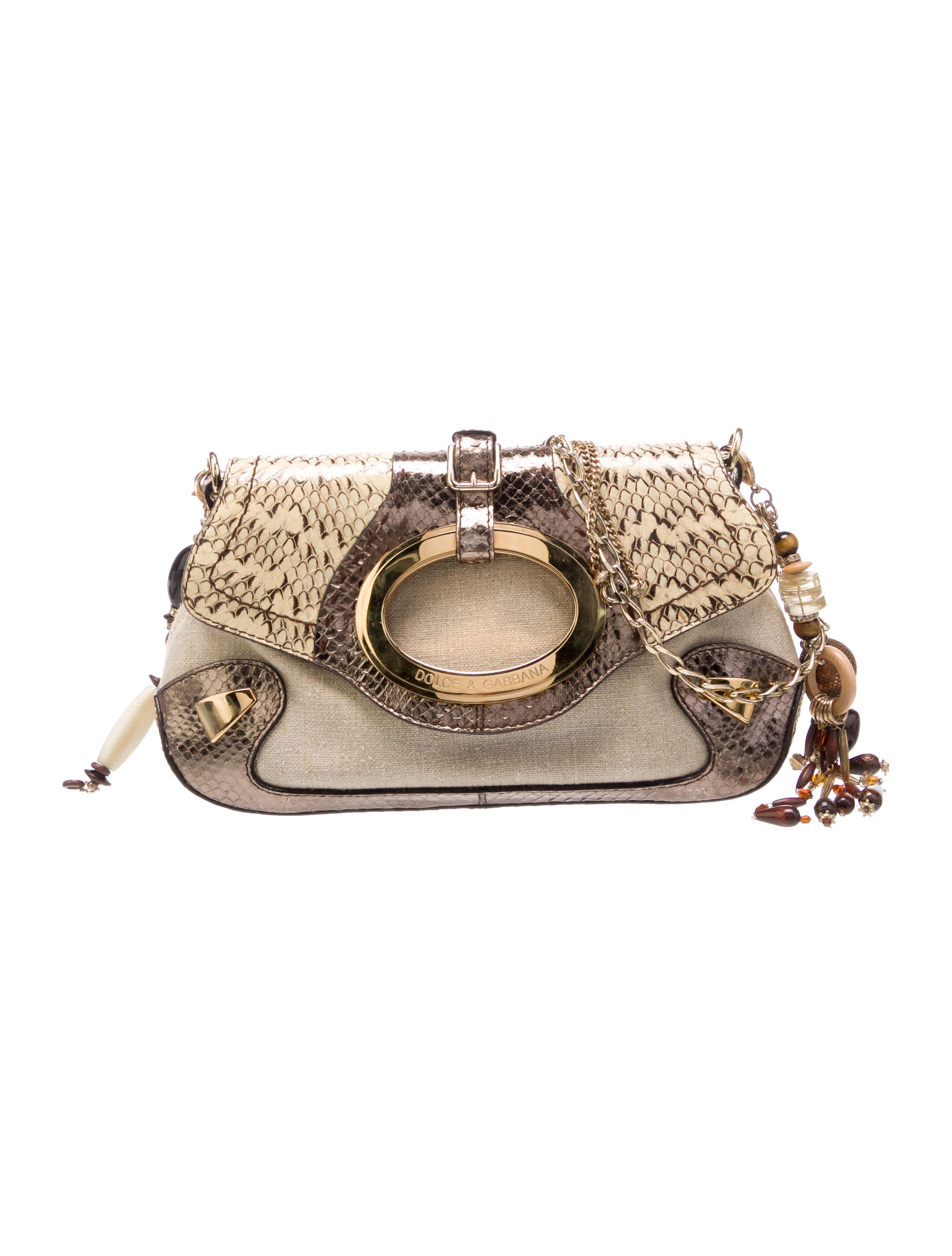 Dolce & Gabbana Snakeskin Shoulder Bag