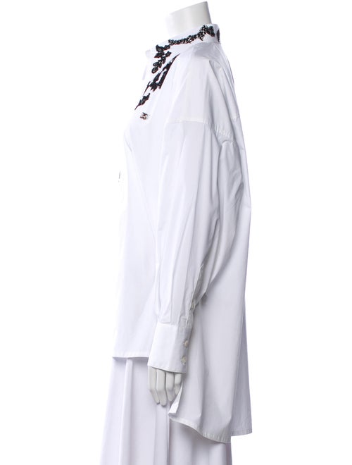 Dolce & Gabbana Patterned Long Sleeve Button-Up Top