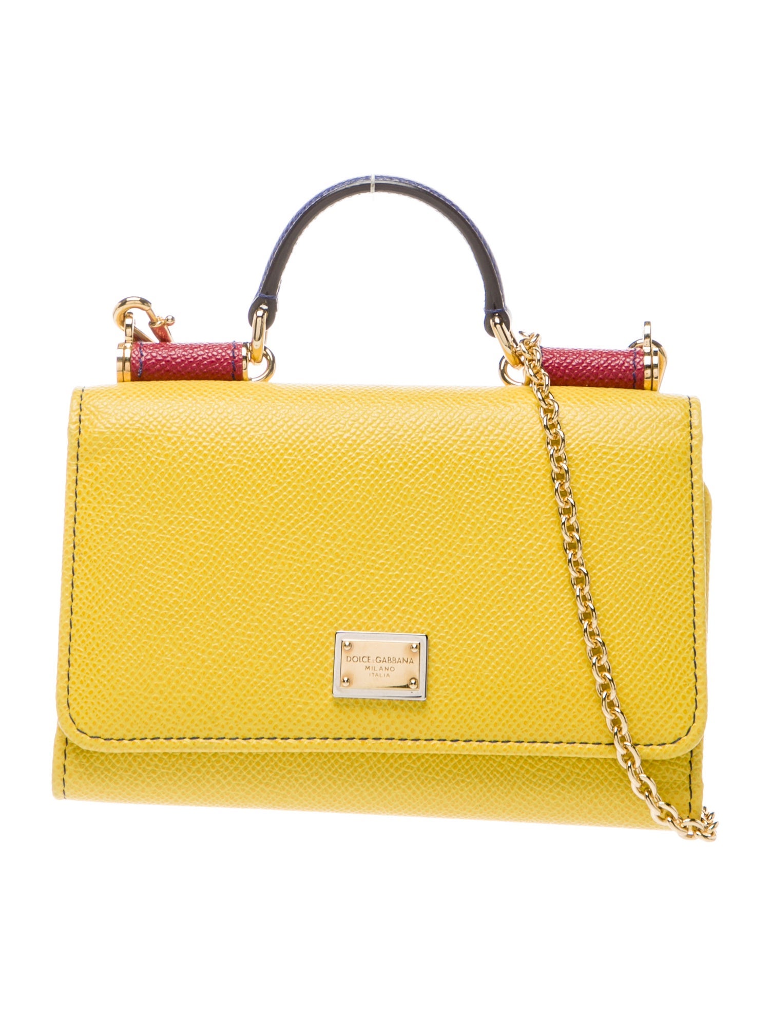 Dolce & Gabbana Leather Wallet on a Chain