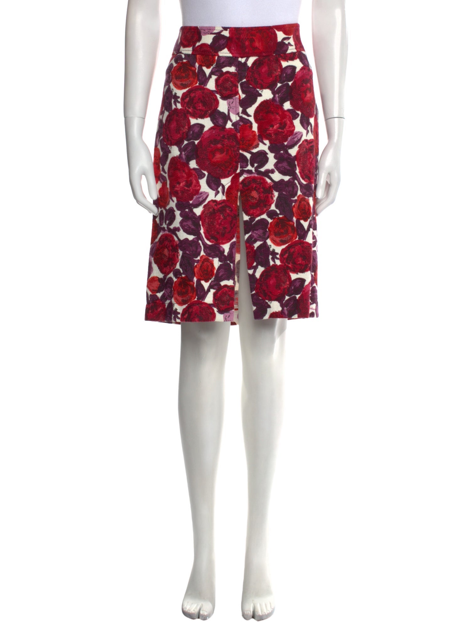 Dolce & Gabbana Floral Print Knee-Length Skirt