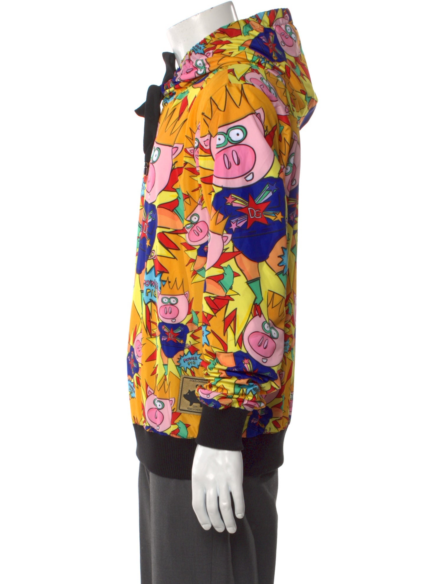 Dolce & Gabbana Printed Crew Neck Hoodie