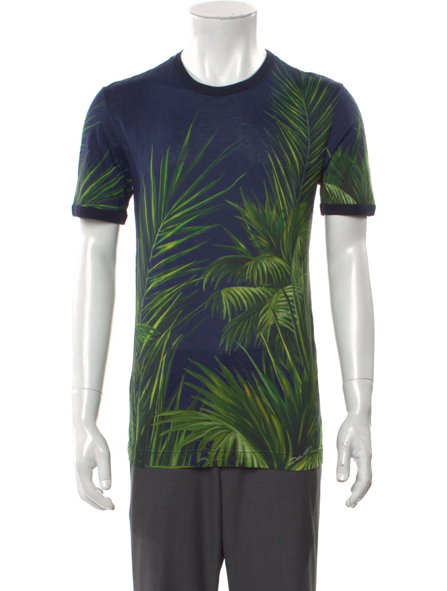 Dolce & Gabbana Printed Crew Neck T-Shirt