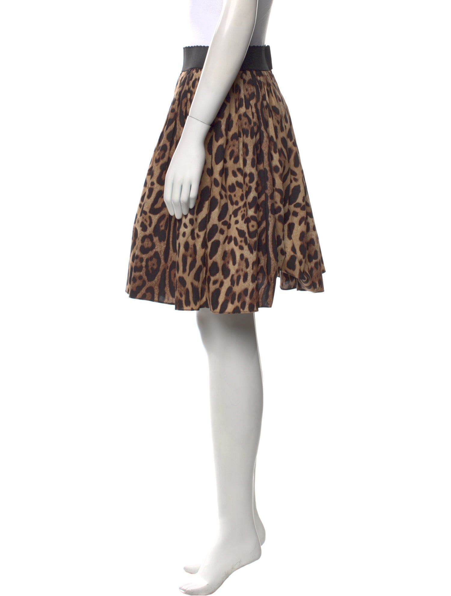 Dolce & Gabbana Animal Print Knee-Length Skirt