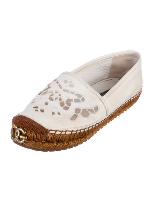 Dolce & Gabbana Canvas Mesh Accents Espadrilles