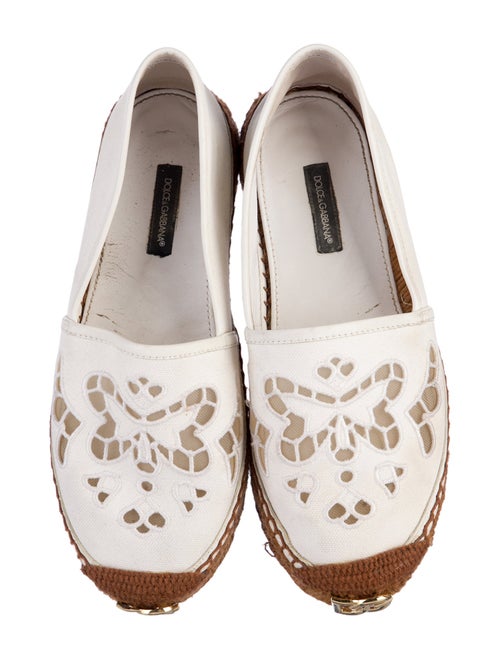 Dolce & Gabbana Canvas Mesh Accents Espadrilles