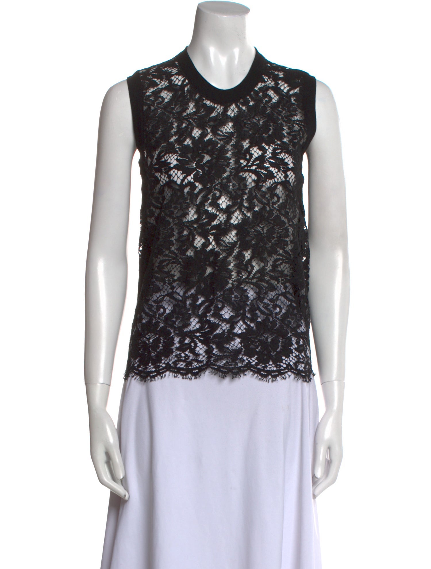 Dolce & Gabbana Lace Lace Pattern Top