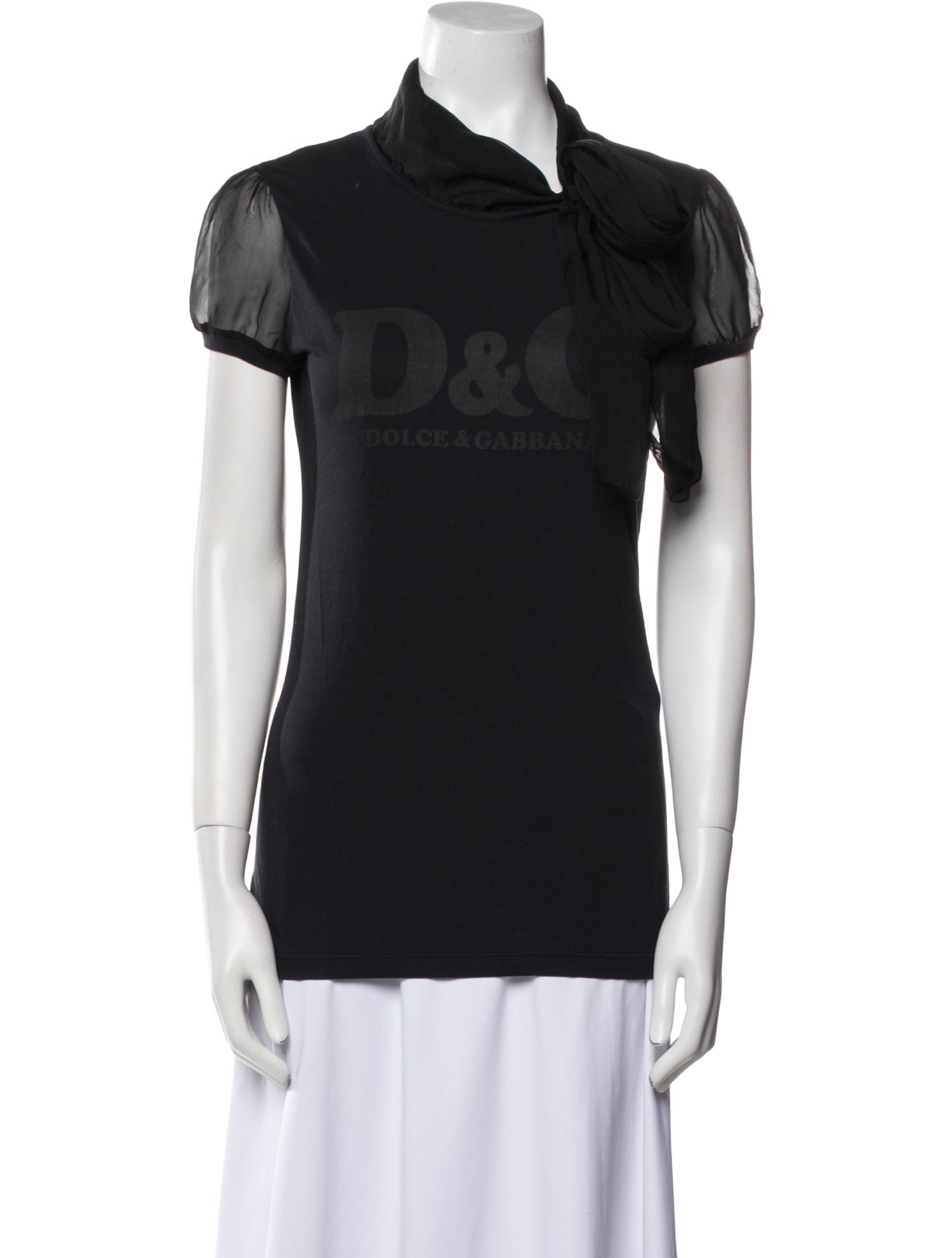 D&G Vintage Mock Neck T-Shirt