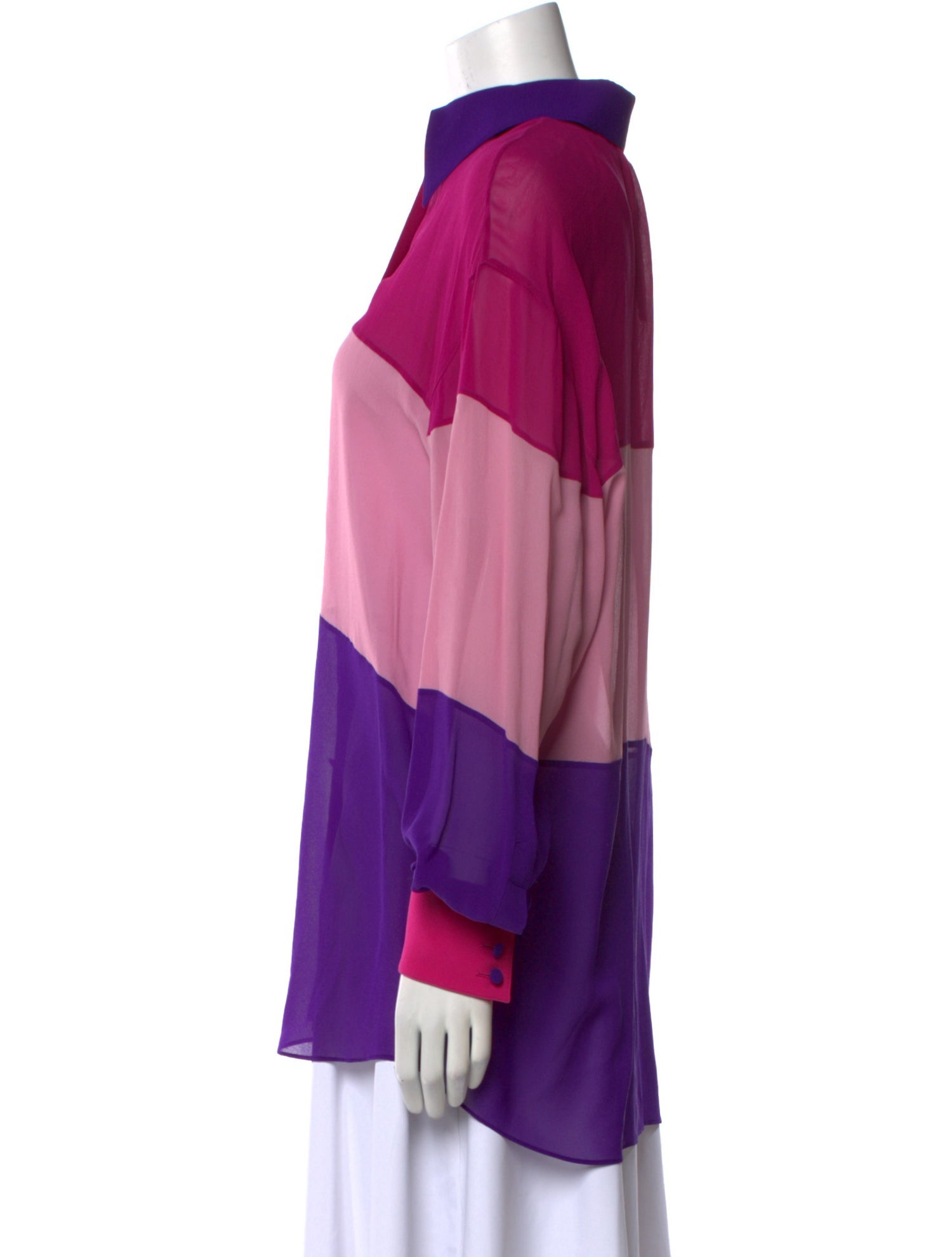 Dolce & Gabbana Silk Long Sleeve Blouse