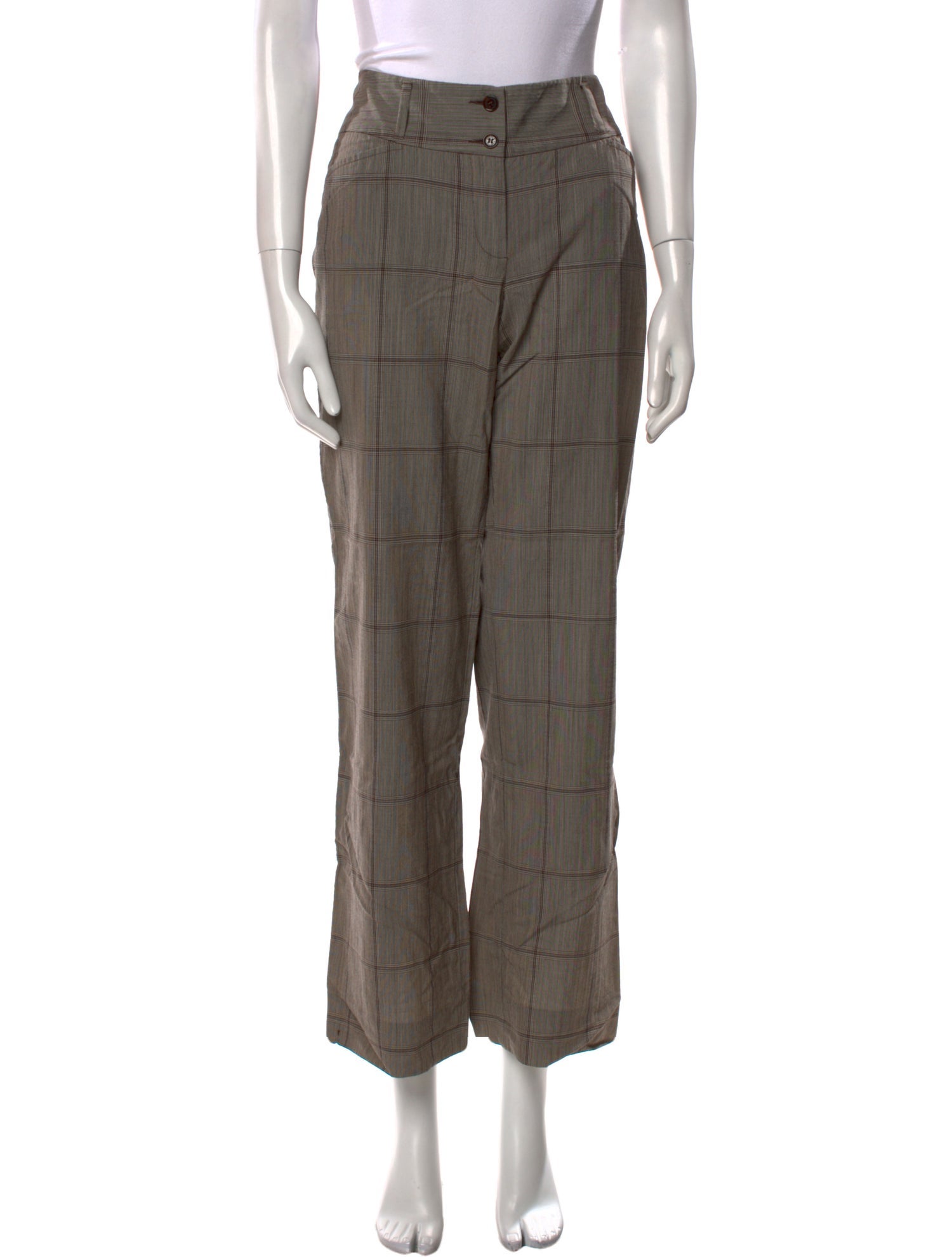 Dolce & Gabbana Virgin Wool Wide Leg Pants