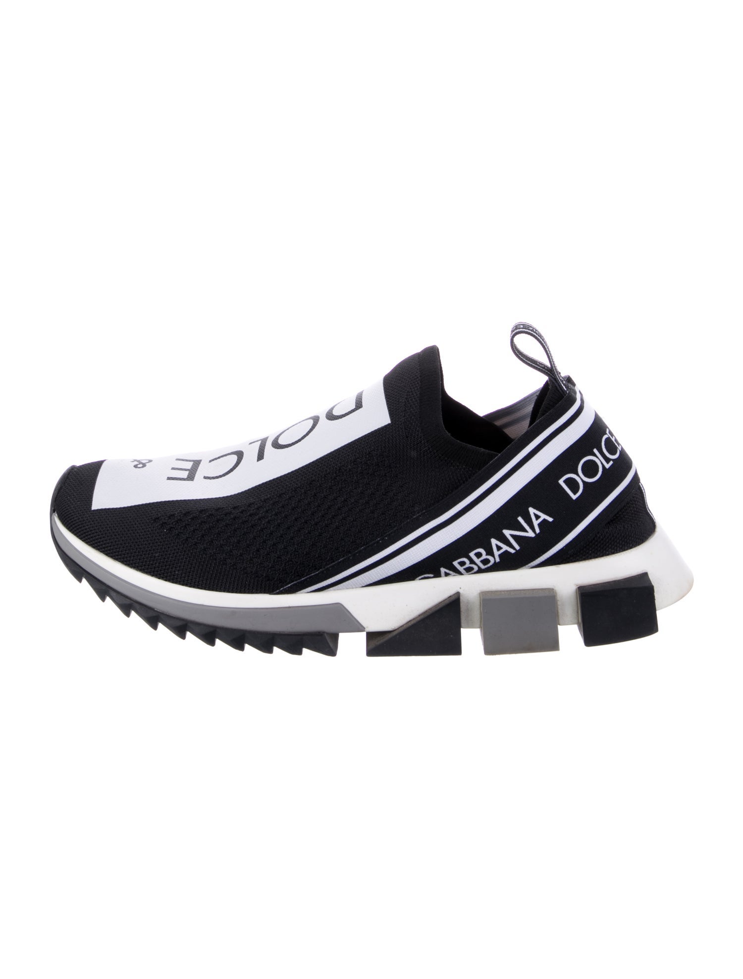 Dolce & Gabbana Printed Mesh Accents Sneakers