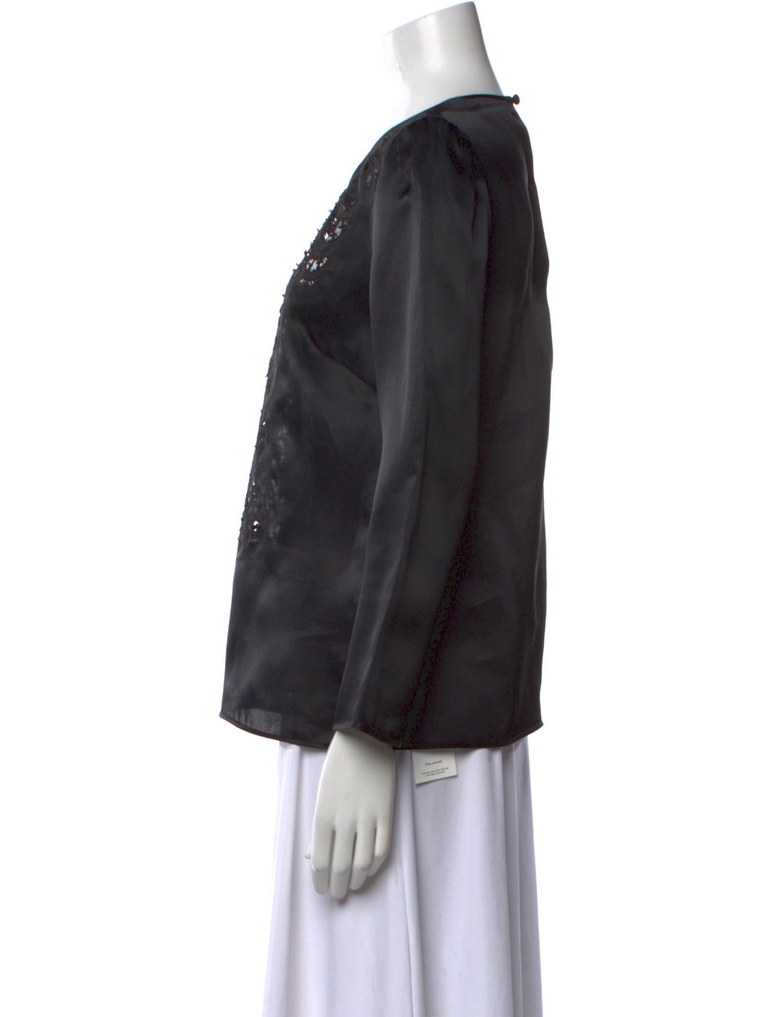 Dolce & Gabbana Silk Lace Pattern Blouse