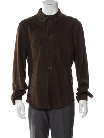 Dolce & Gabbana Goat Leather Utility Jacket