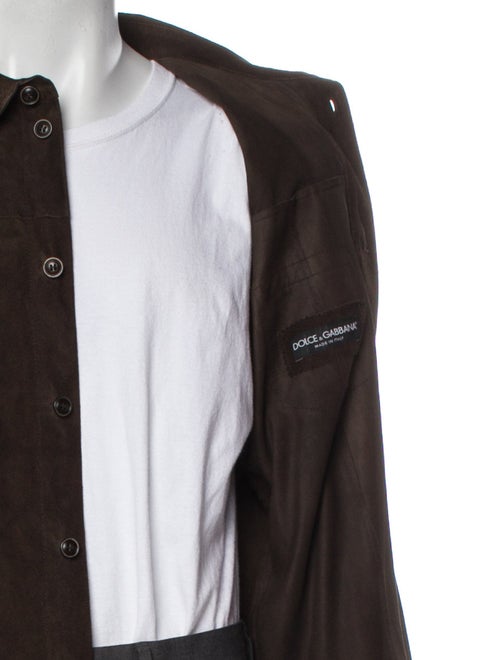 Dolce & Gabbana Goat Leather Utility Jacket