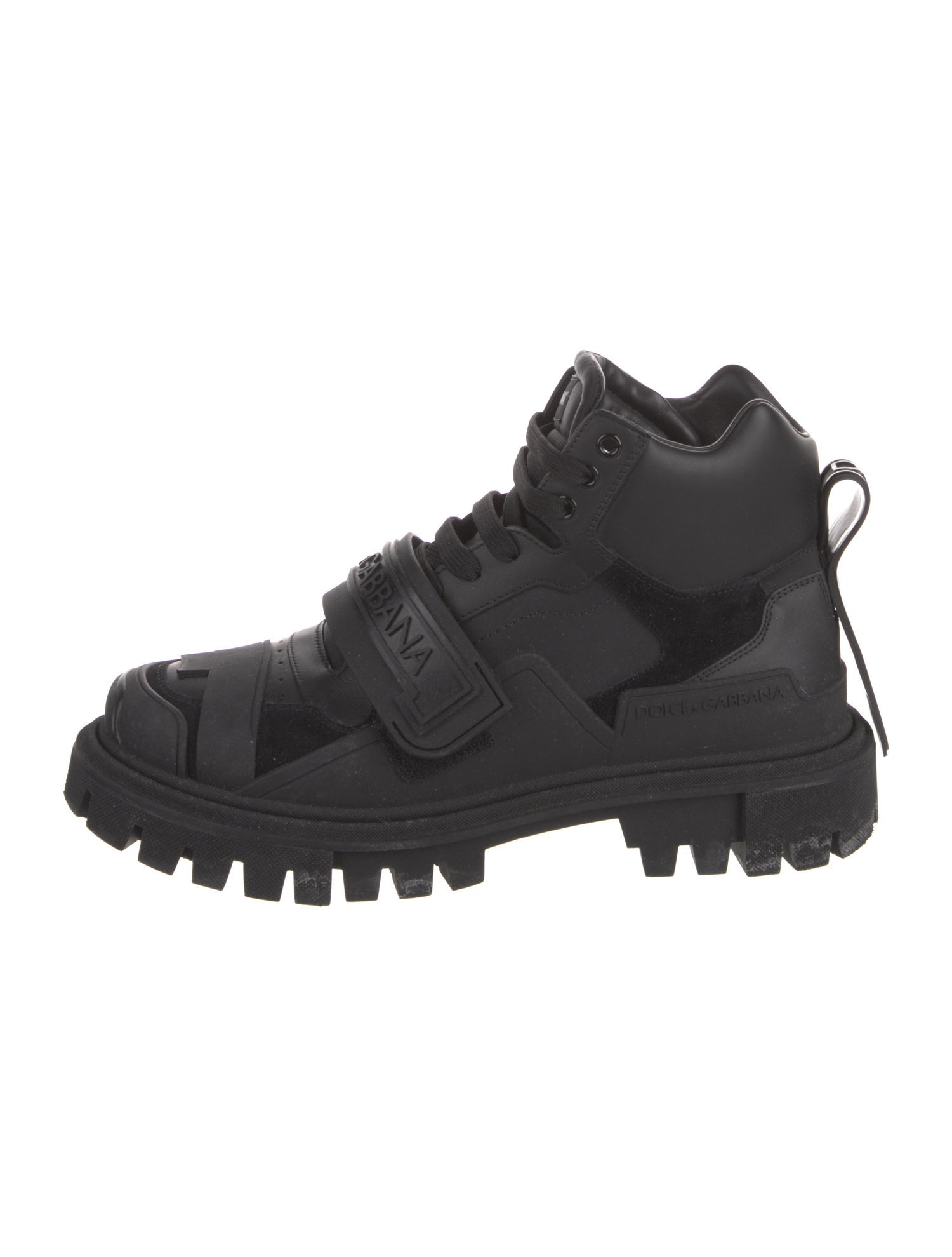 Dolce & Gabbana Leather Hiking Boots
