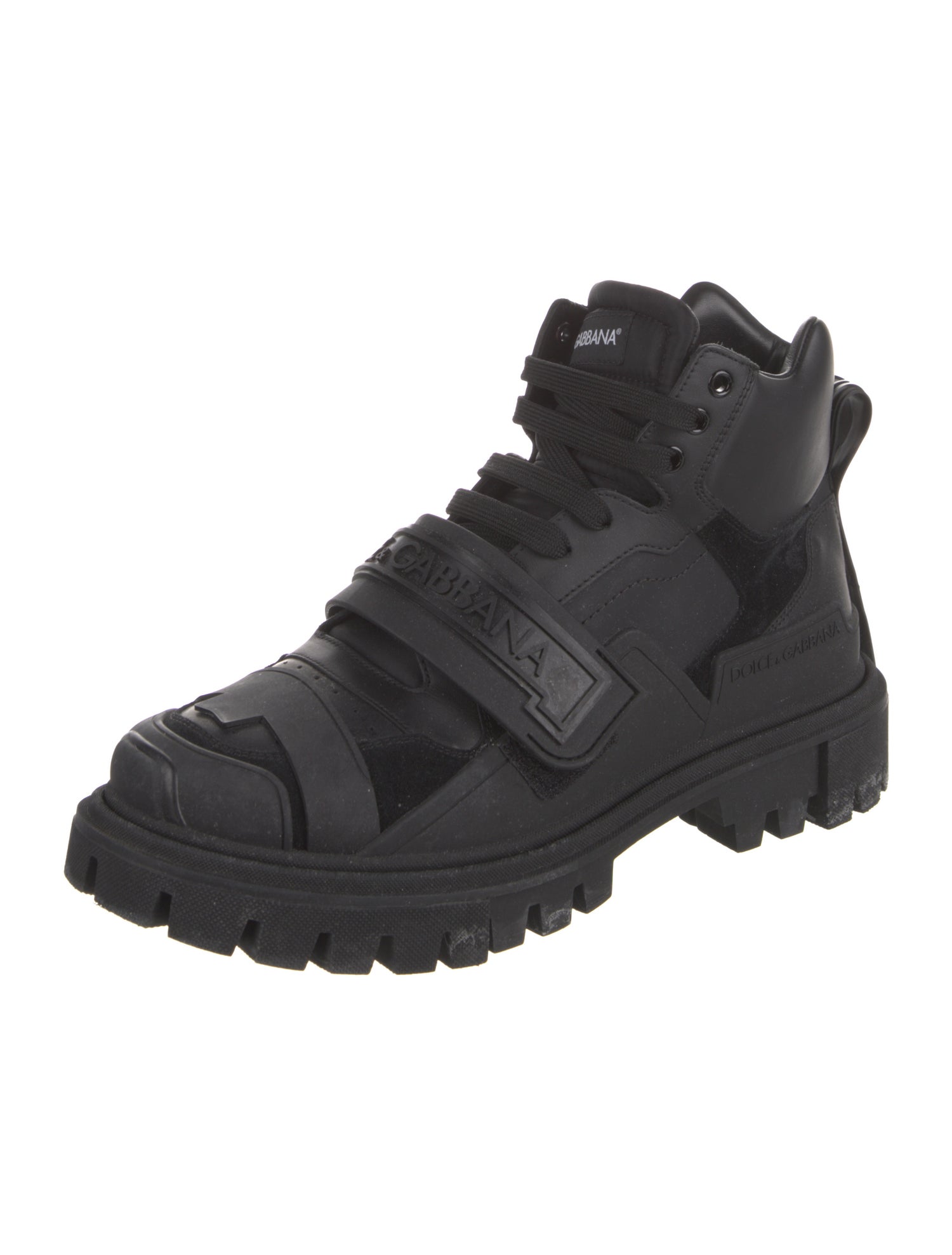 Dolce & Gabbana Leather Hiking Boots