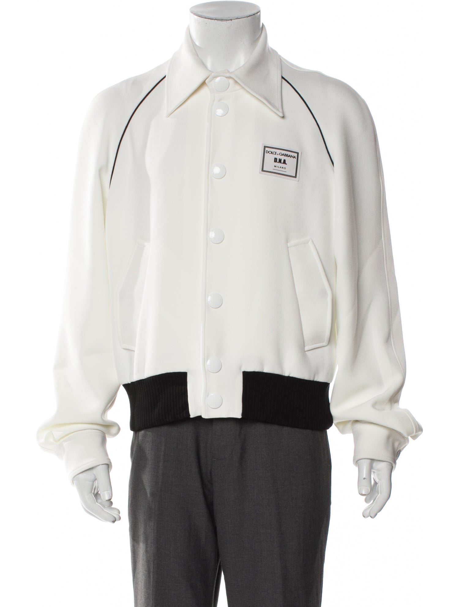 Dolce & Gabbana Graphic Print Varsity Jacket