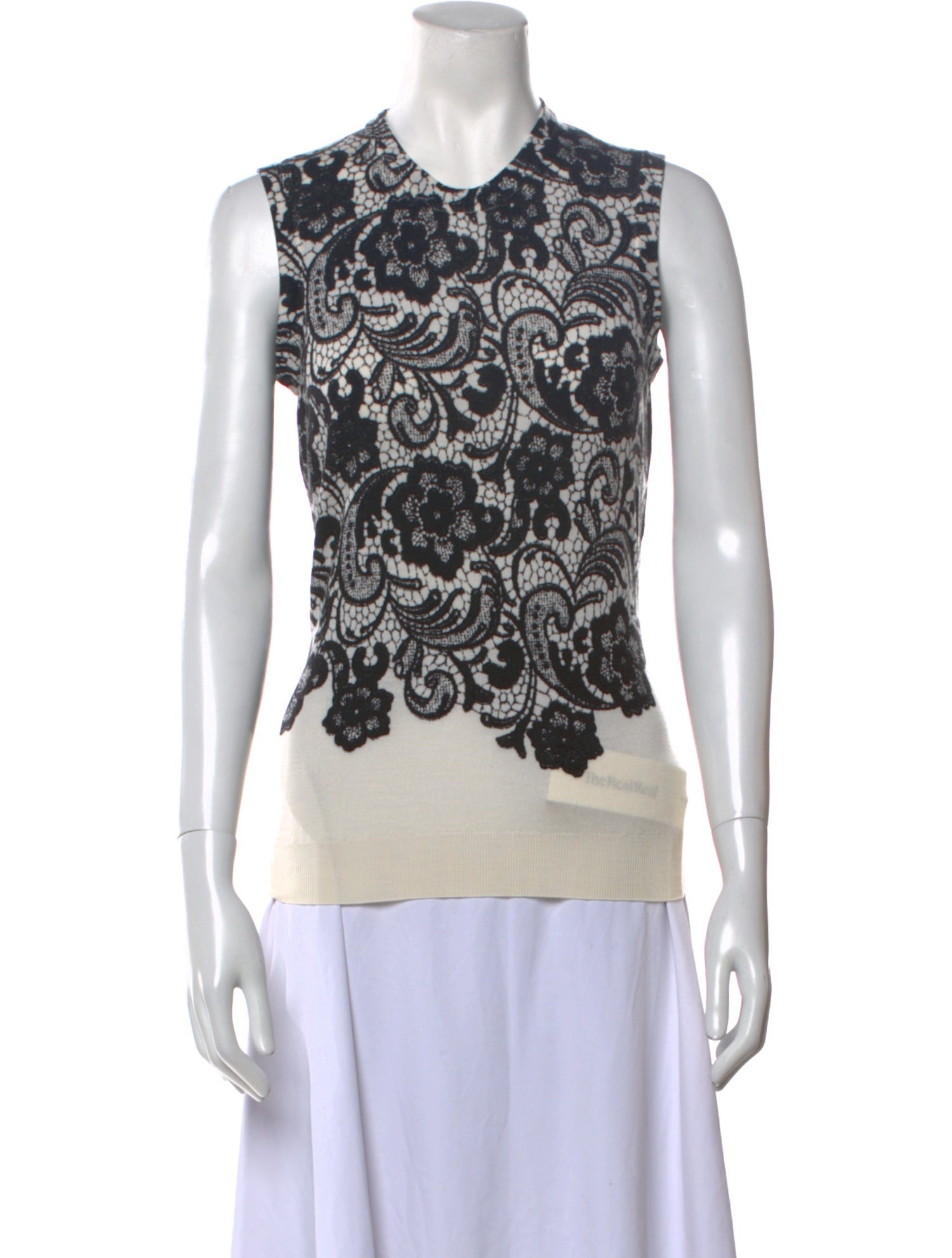Dolce & Gabbana Virgin Wool Printed Top