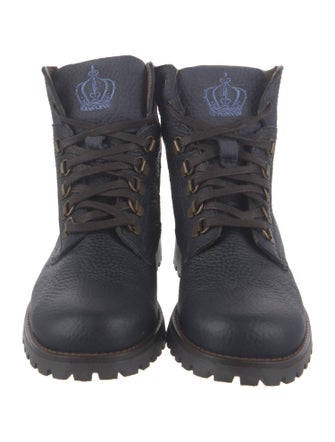 Dolce & Gabbana Leather Combat Boots