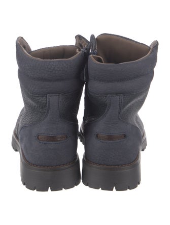 Dolce & Gabbana Leather Combat Boots