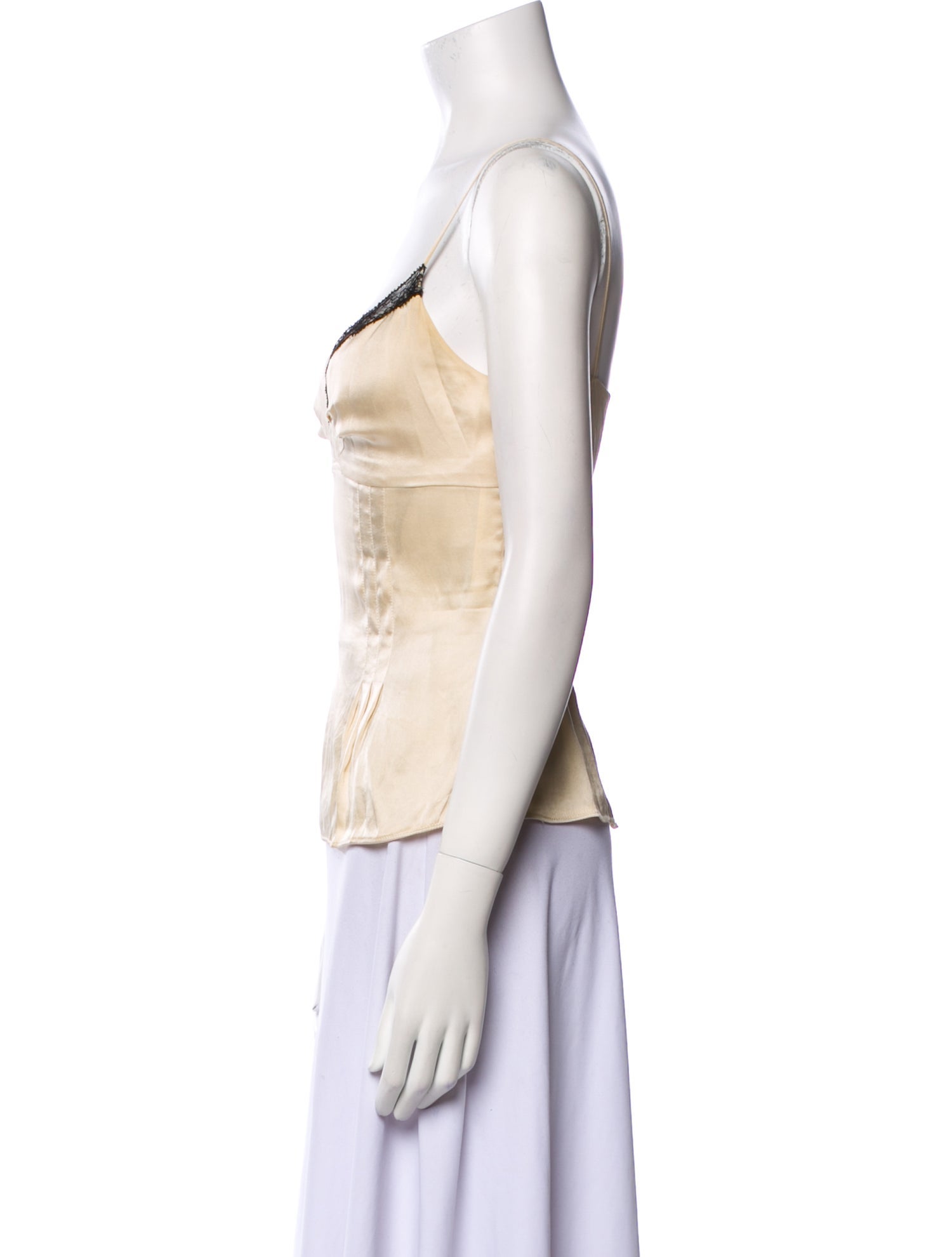 Dolce & Gabbana Silk V-Neck Top