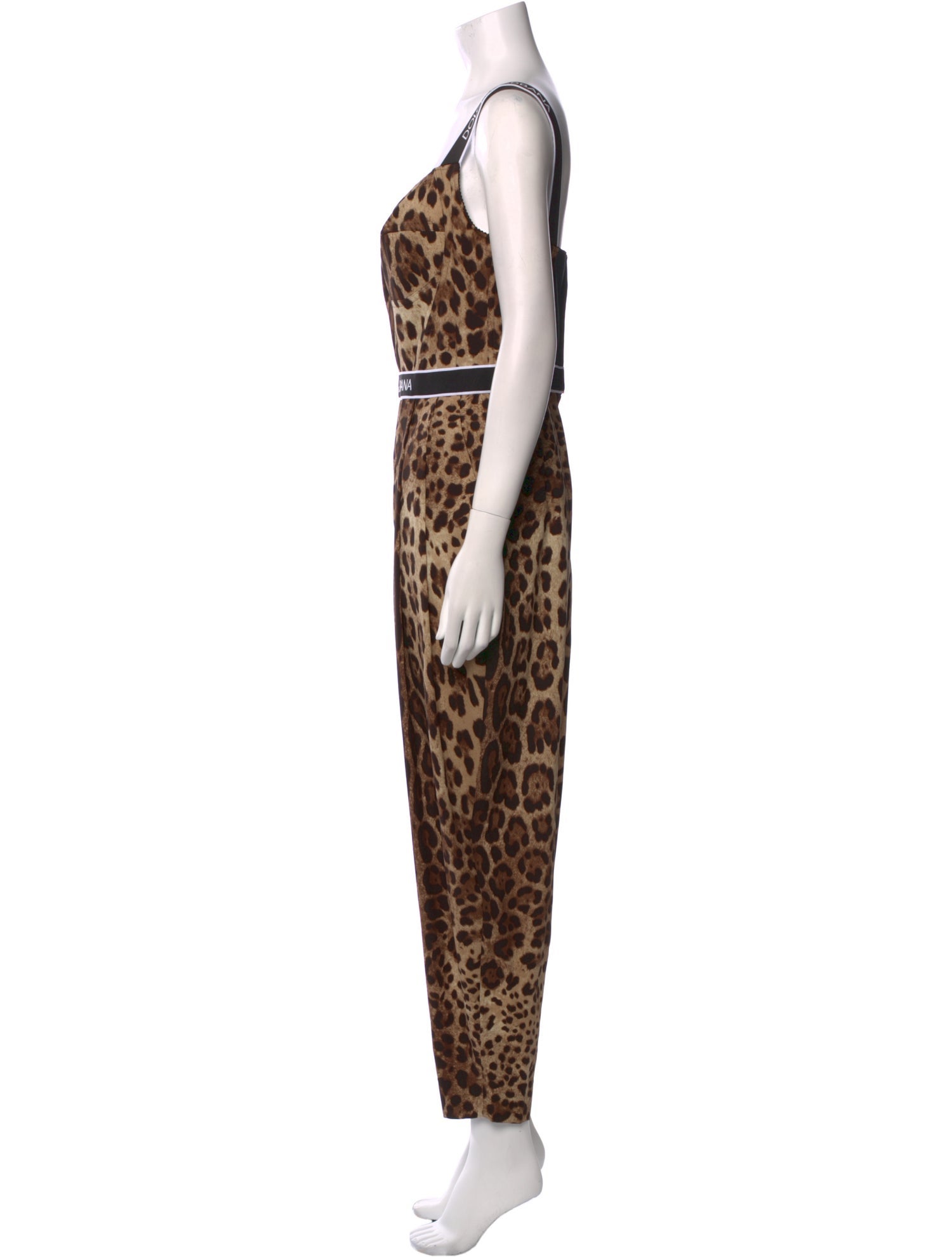 Dolce & Gabbana Silk Animal Print Jumpsuit w/ Tags