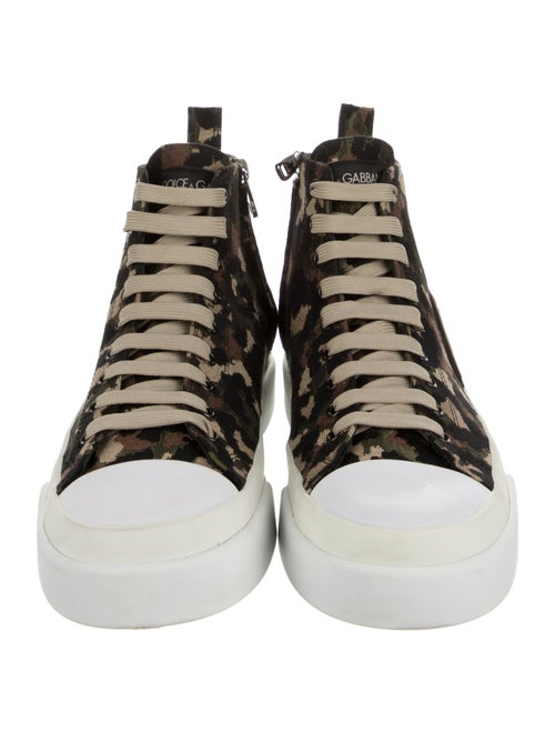 Dolce & Gabbana Canvas Animal Print Sneakers
