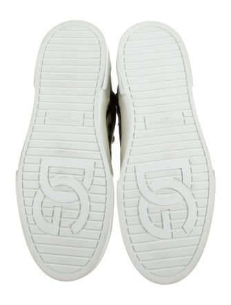 Dolce & Gabbana Canvas Animal Print Sneakers