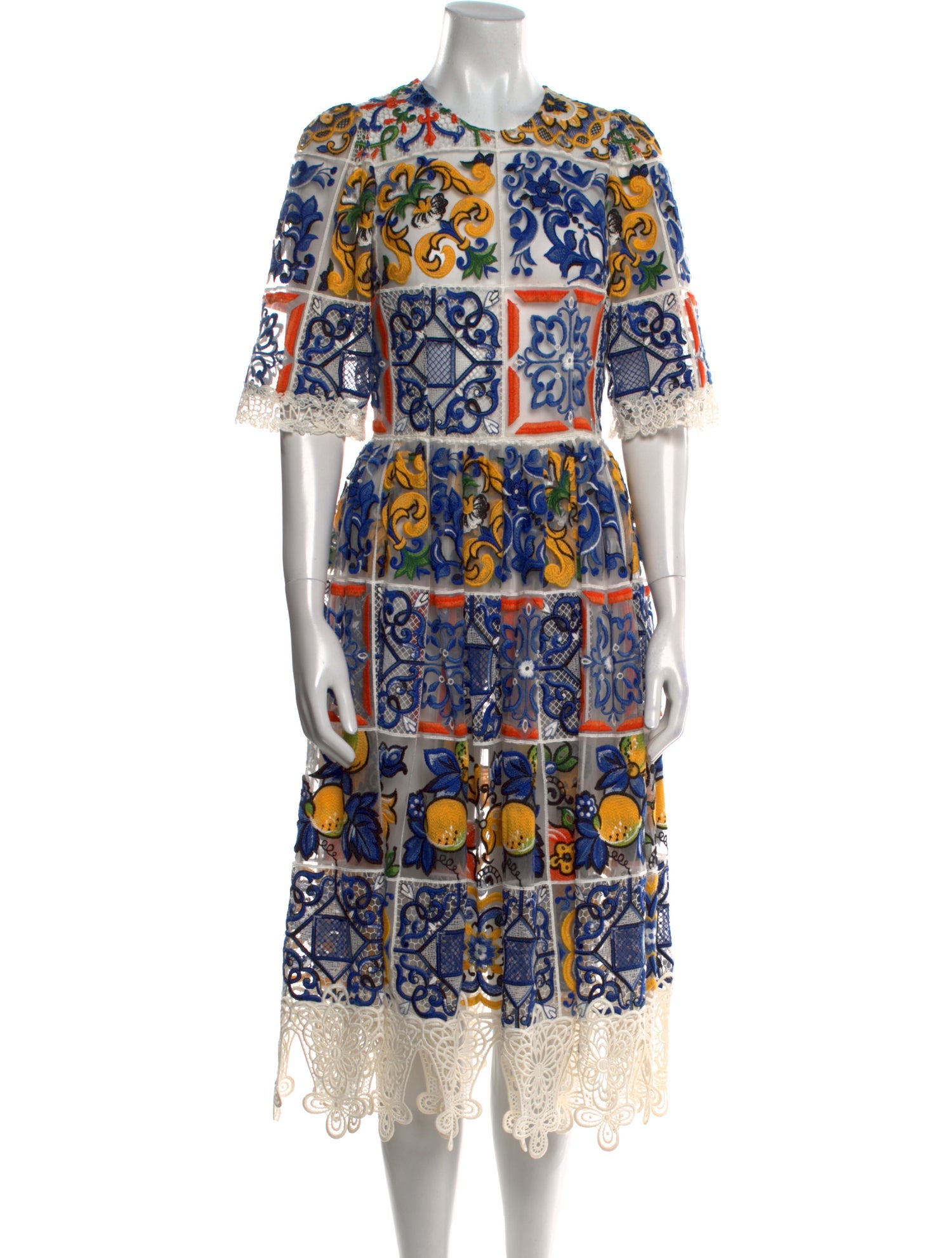 Dolce & Gabbana Printed Long Dress