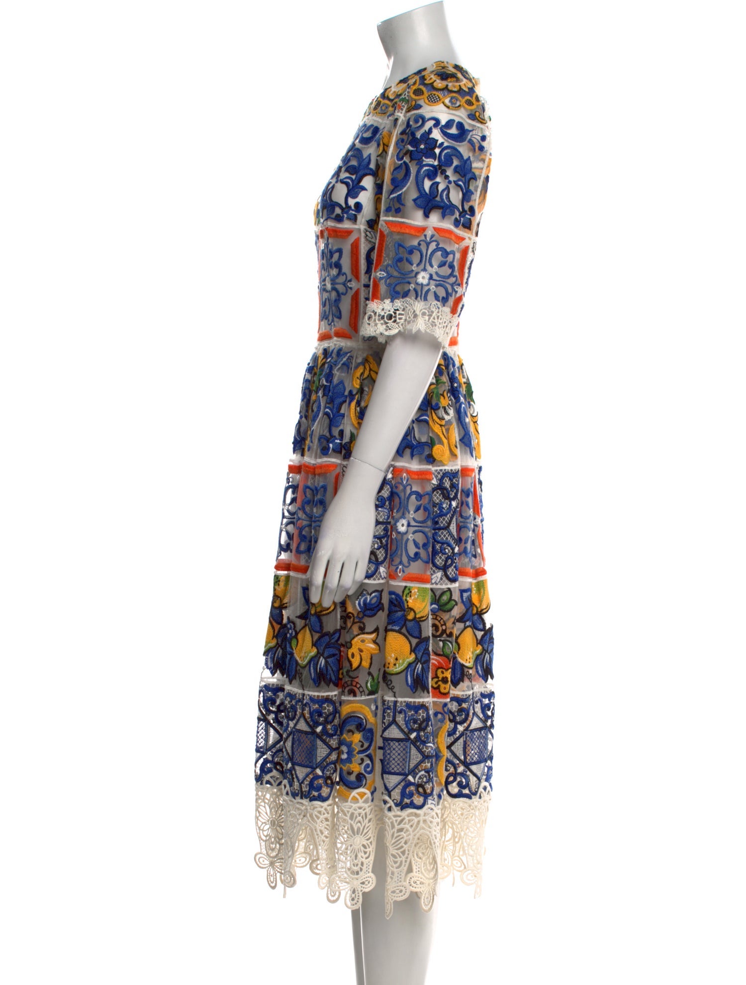 Dolce & Gabbana Printed Long Dress