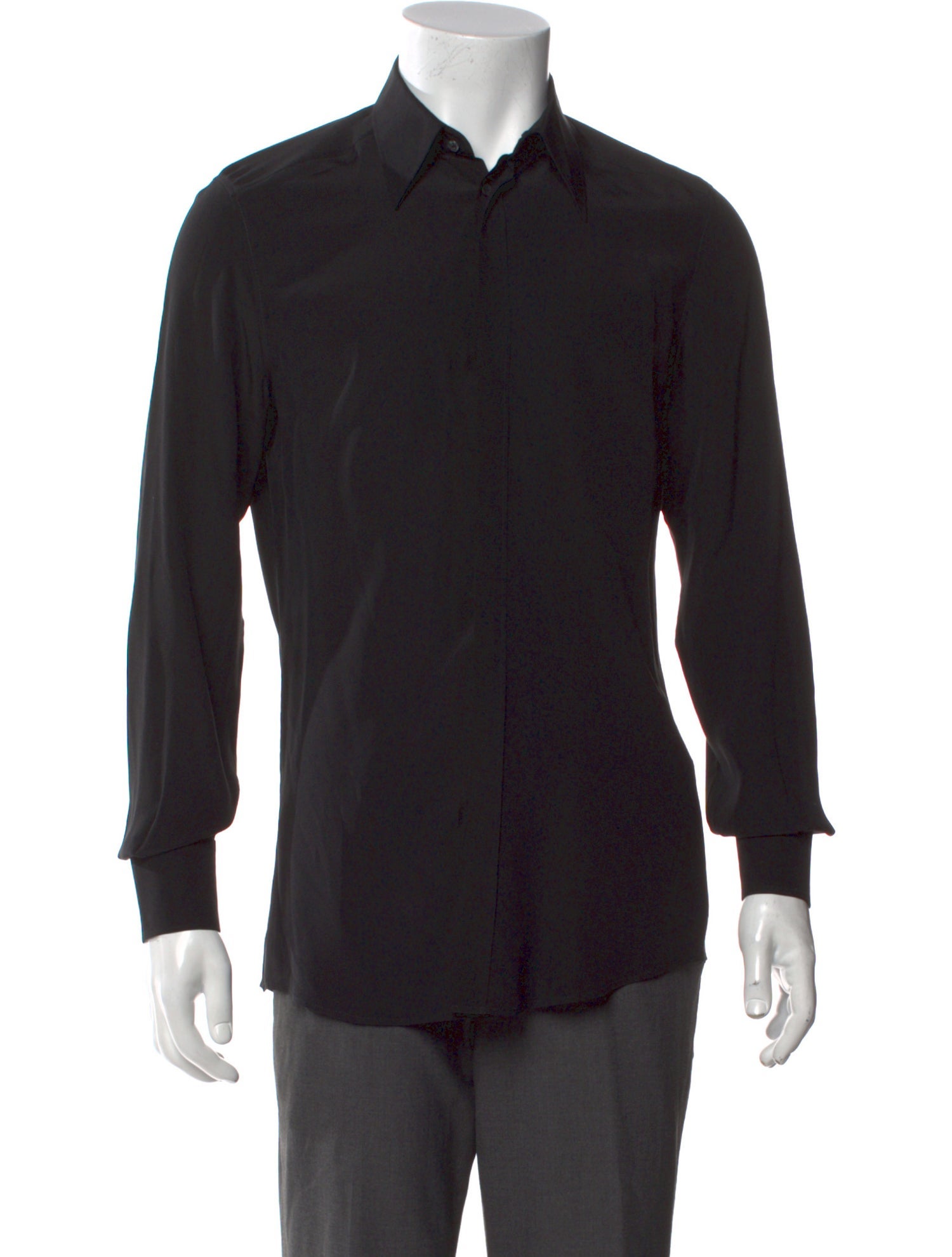 Dolce & Gabbana Silk Long Sleeve Dress Shirt