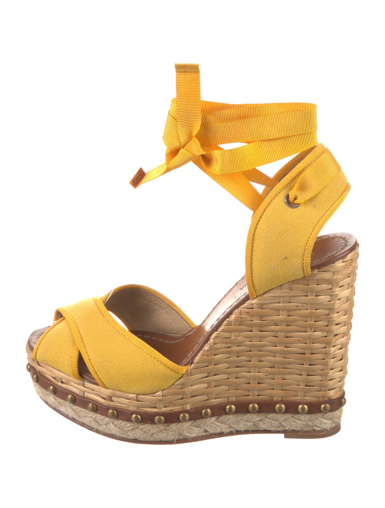 Dolce & Gabbana Canvas Studded Accents Espadrilles