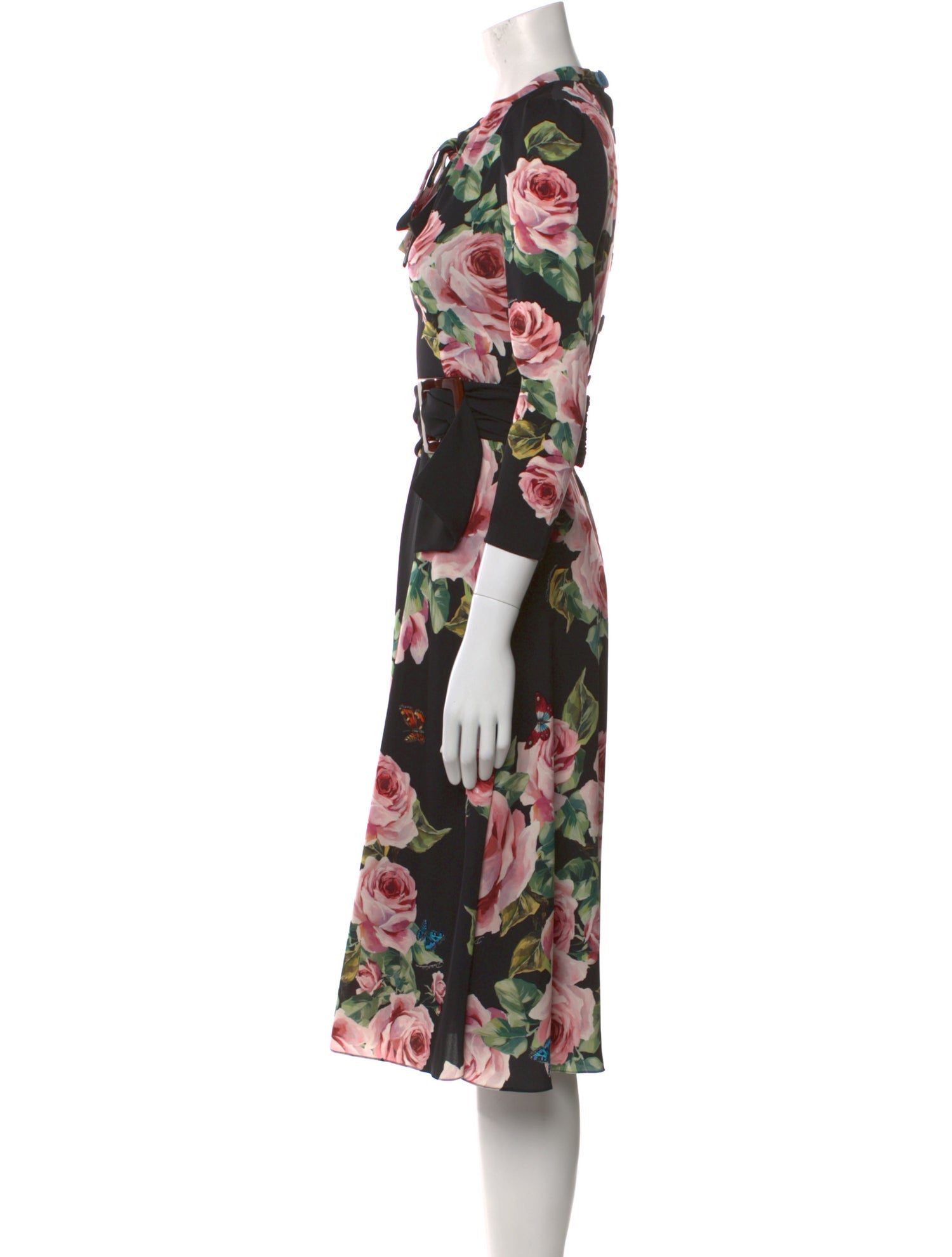 Dolce & Gabbana Silk Knee-Length Dress