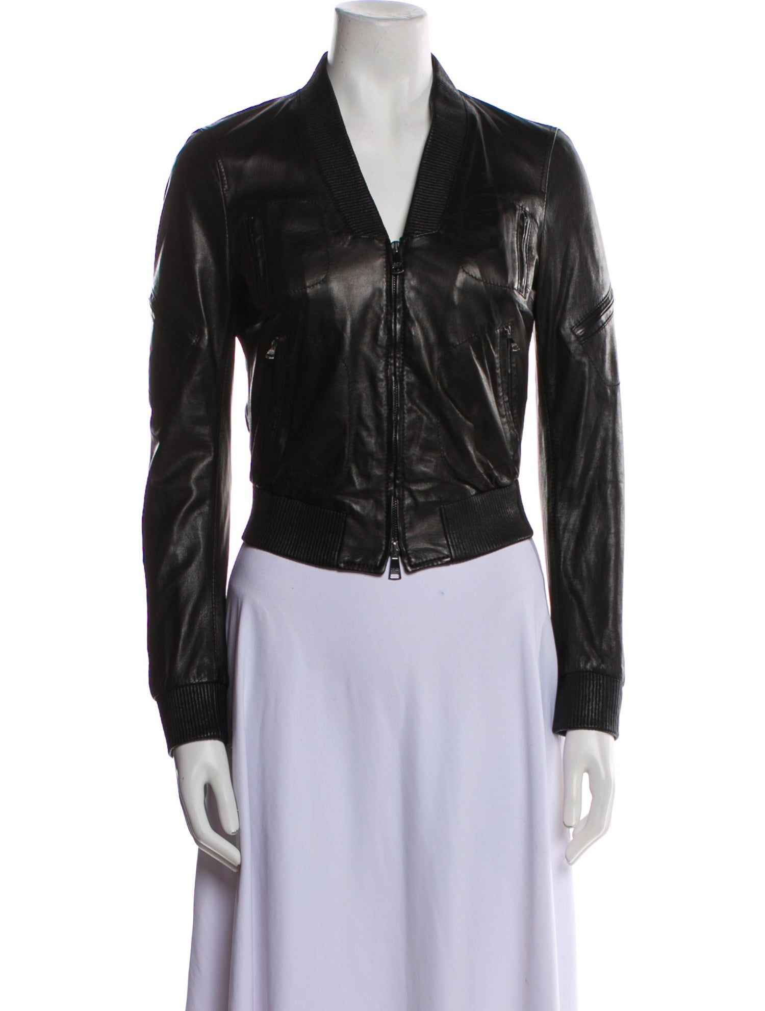 Dolce & Gabbana Leather Biker Jacket