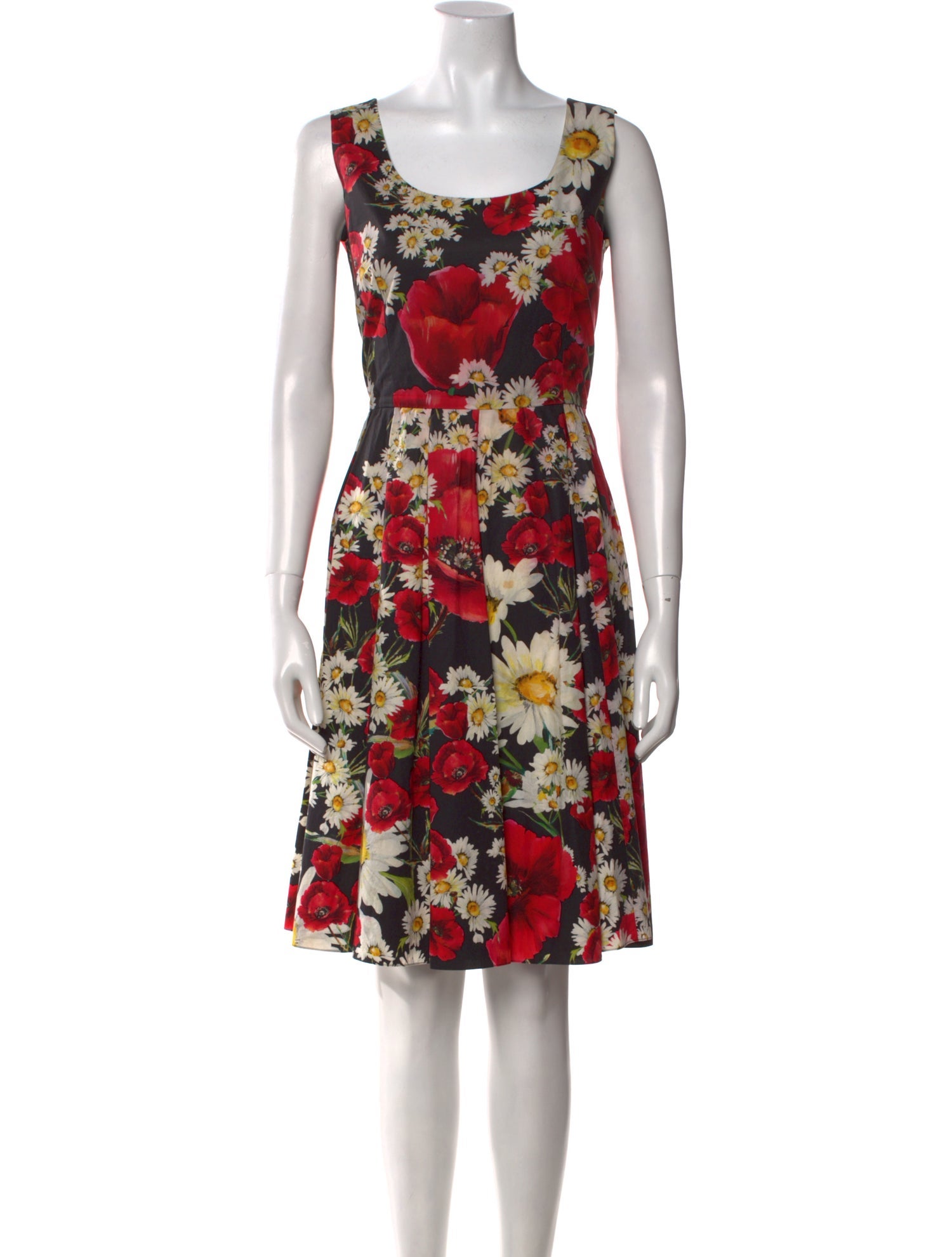 Dolce & Gabbana Floral Print Knee-Length Dress