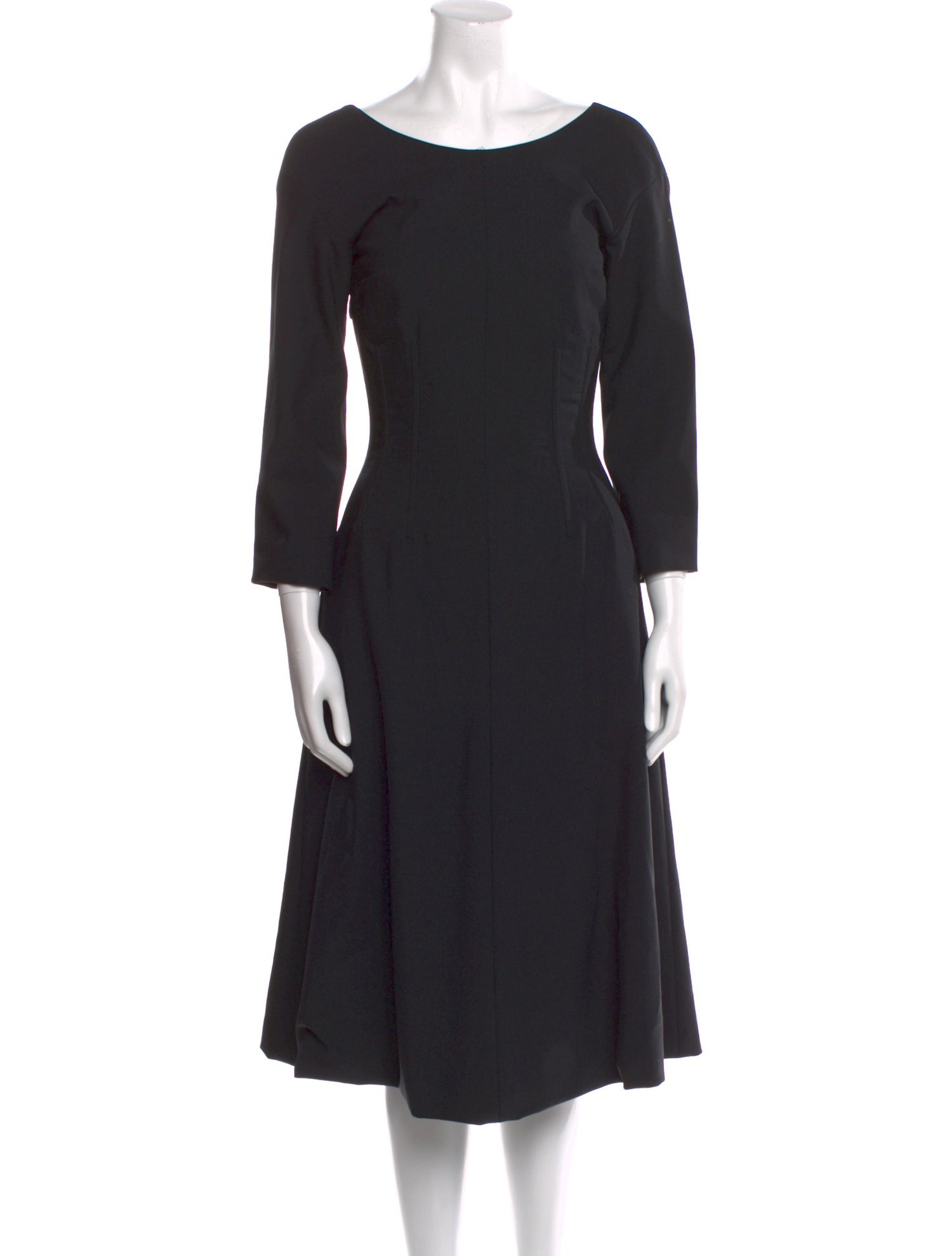 Dolce & Gabbana Bateau Neckline Midi Length Dress