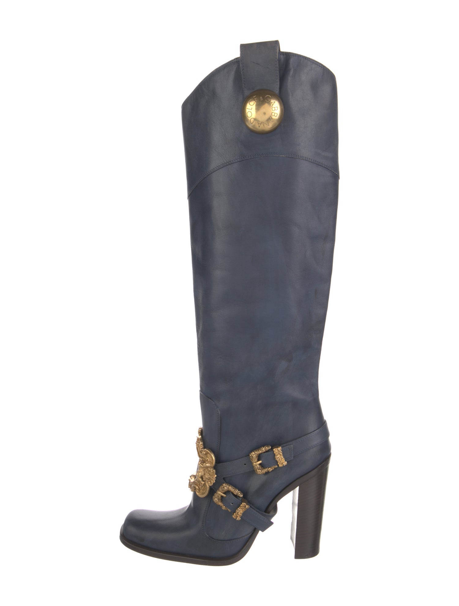 Dolce & Gabbana Leather Riding Boots