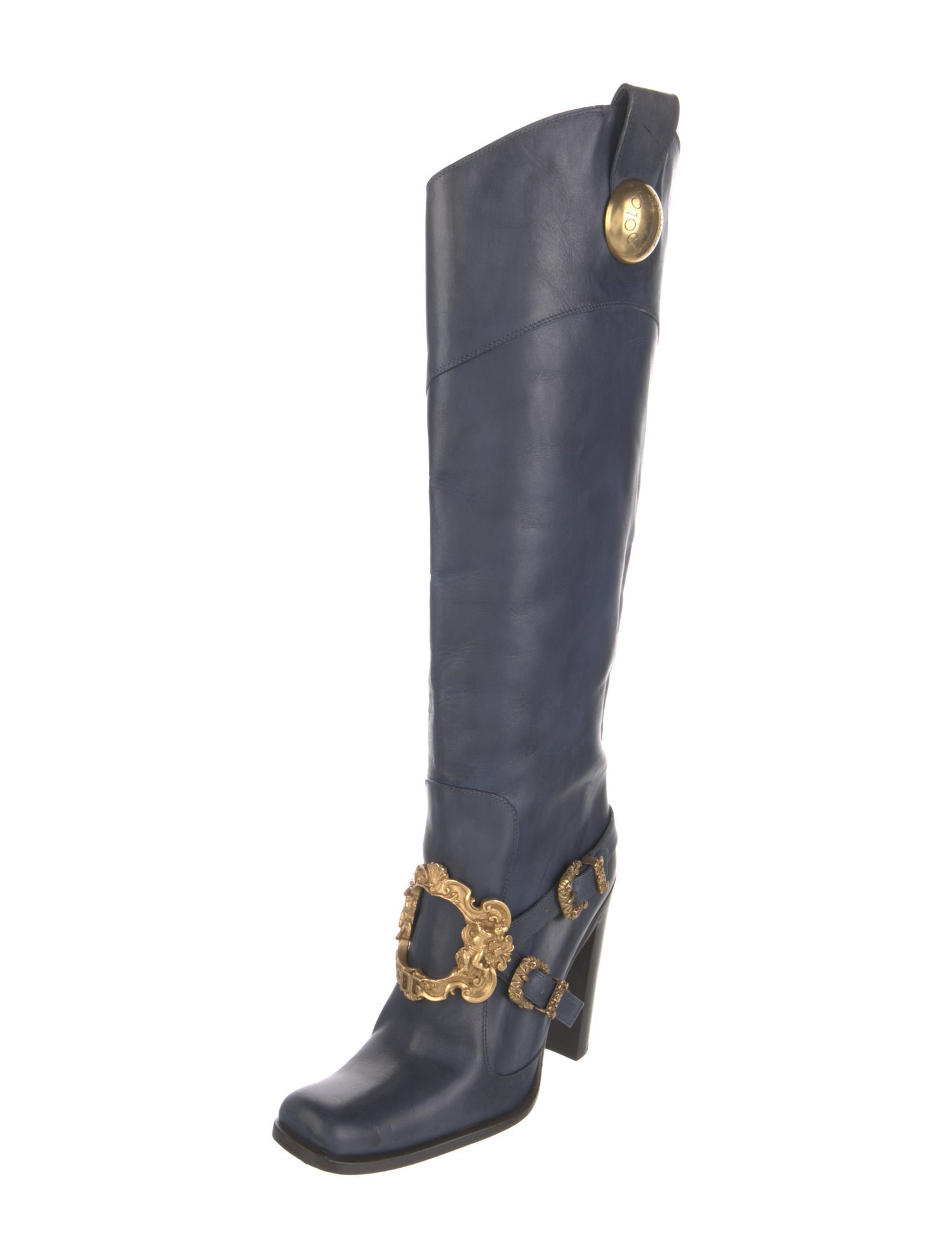 Dolce & Gabbana Leather Riding Boots